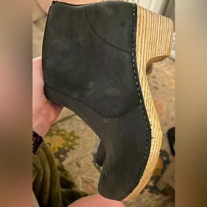 Dansko size 39 Black Booties with Wooden heel. Used but great condition.